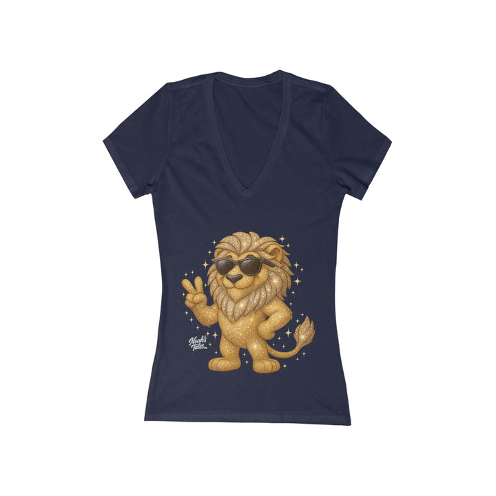 Noah’s Tales™ Cool Leo Women's V-Neck Bella T-Shirt