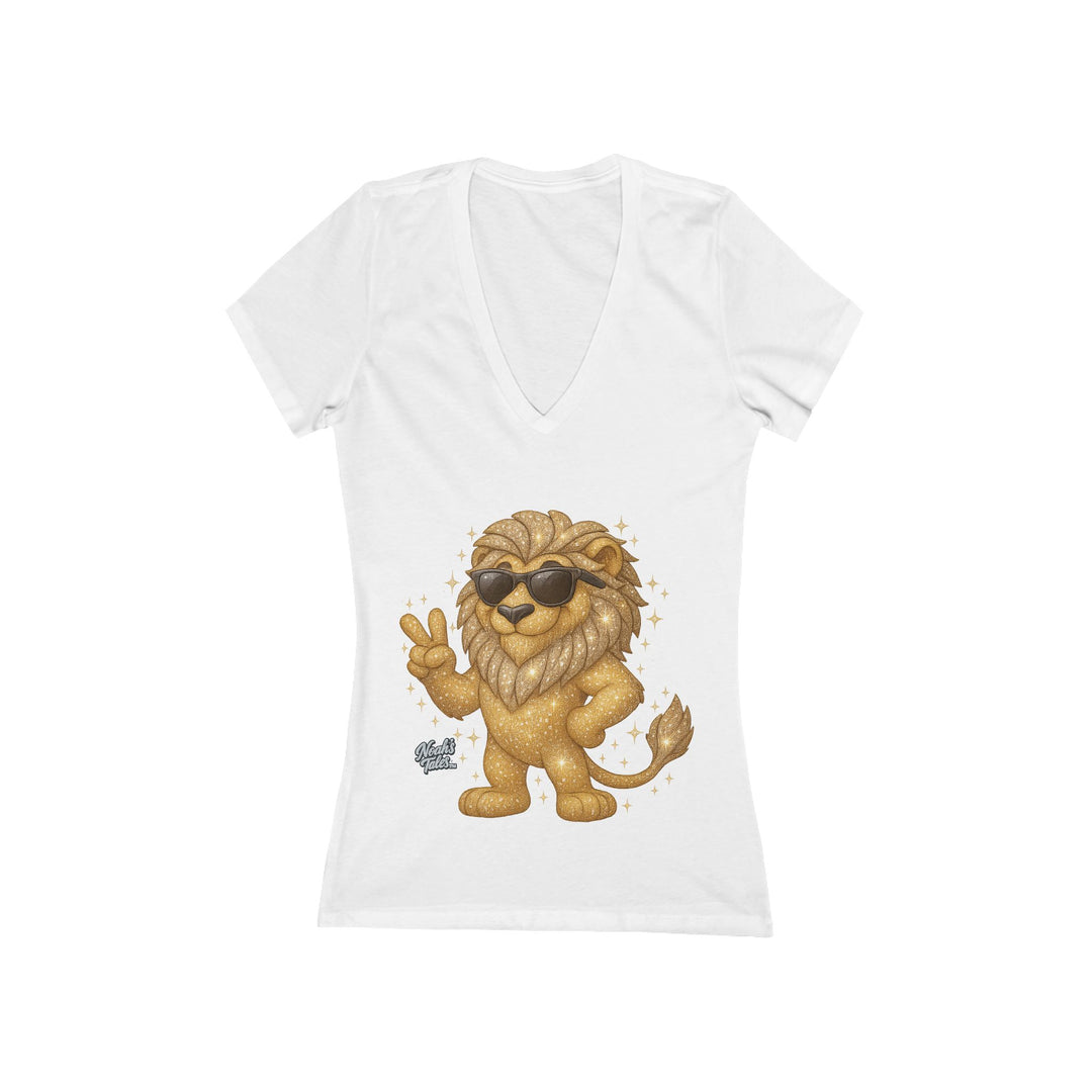 Noah’s Tales™ Cool Leo Women's V-Neck Bella T-Shirt