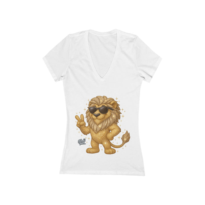 Noah’s Tales™ Cool Leo Women's V-Neck Bella T-Shirt