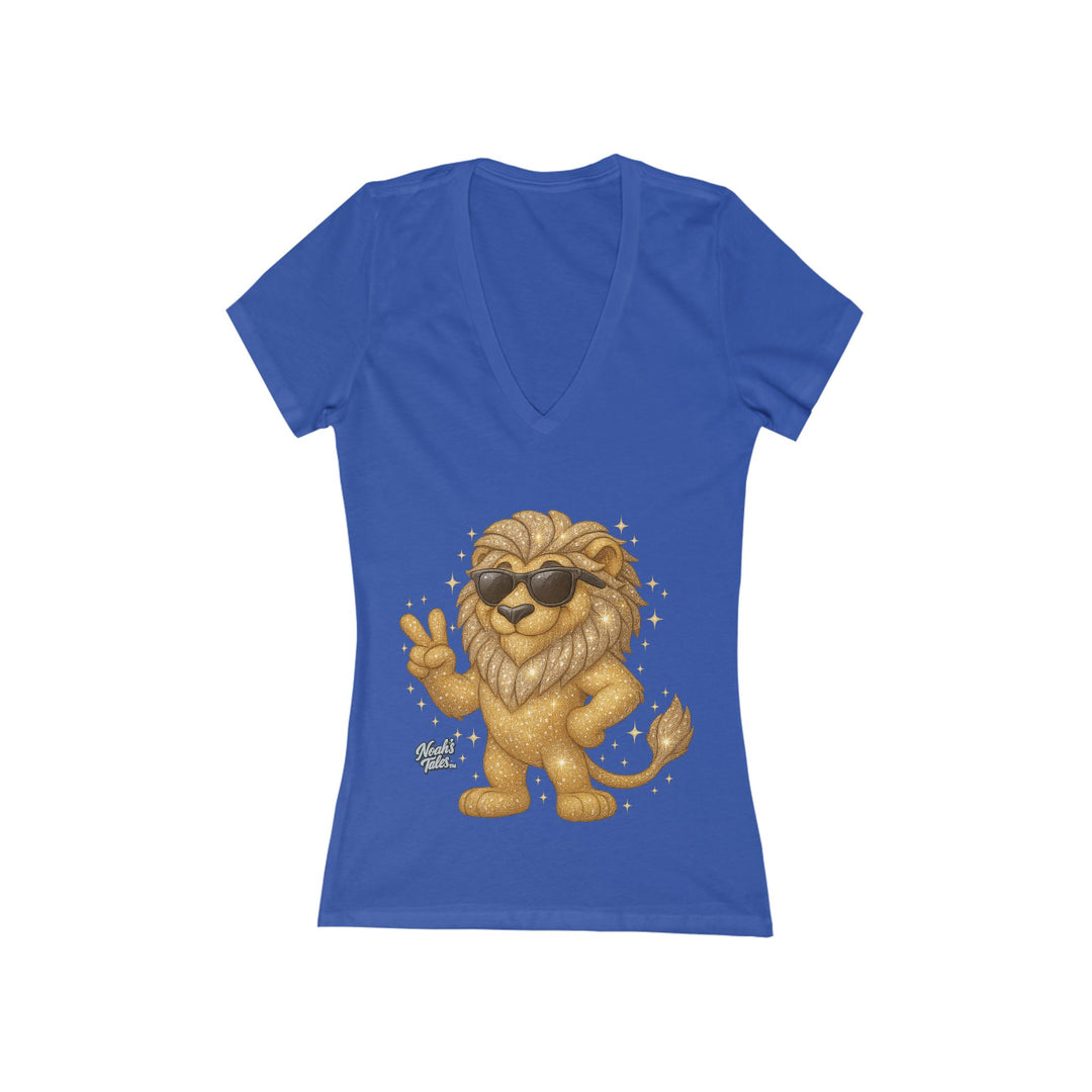 Noah’s Tales™ Cool Leo Women's V-Neck Bella T-Shirt
