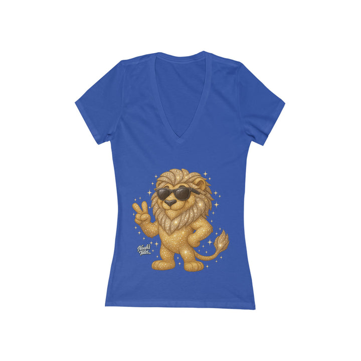 Noah’s Tales™ Cool Leo Women's V-Neck Bella T-Shirt