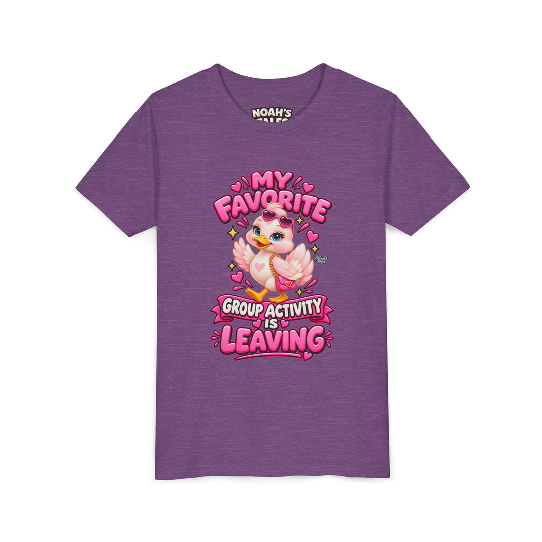 Noah’s Tales™ My Favorite Group Activity Is Leaving | Luna Girl's Bella T-Shirt