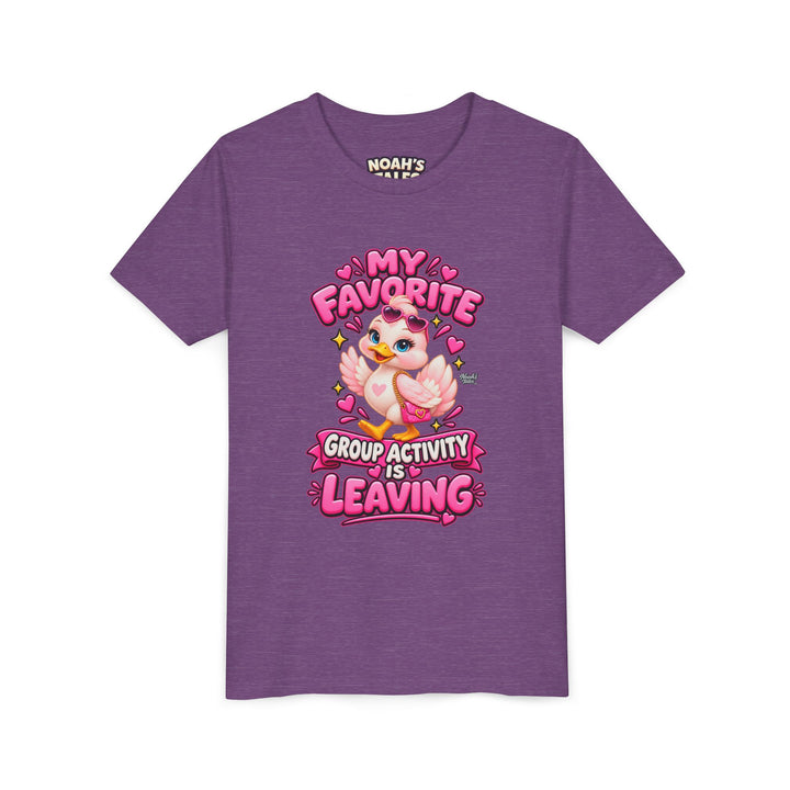 Noah’s Tales™ My Favorite Group Activity Is Leaving | Luna Girl's Bella T-Shirt