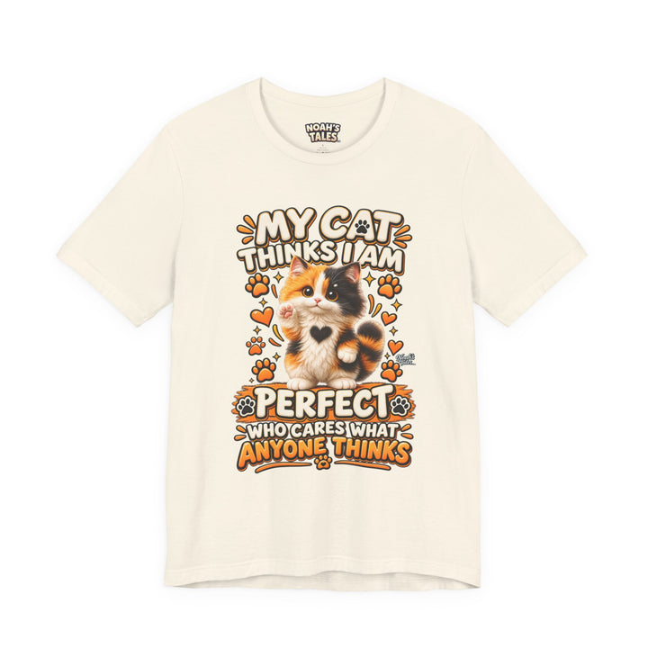 Noah’s Tales™ My Cat Thinks I Am Perfect | Tommy Women's Bella T-Shirt