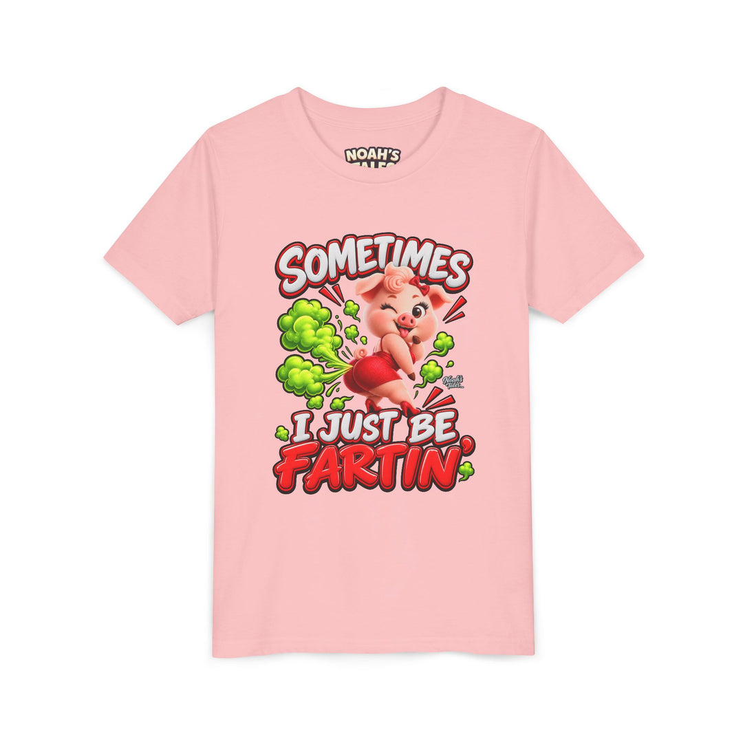 Noah’s Tales™ Sometimes I Just Be Fartin’ | Pip Girlfriend Girl's Bella T-Shirt