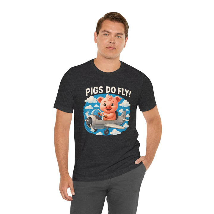 Noah’s Tales™ Pigs Do Fly Men Bella T-Shirt