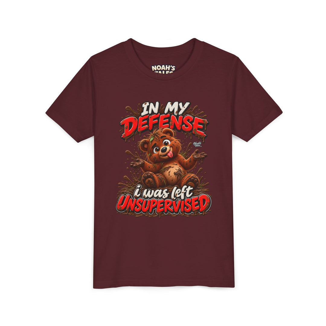 Noah’s Tales™ In My Defense I Was Left Unsupervised | Baxter Girl's Bella T-Shirt