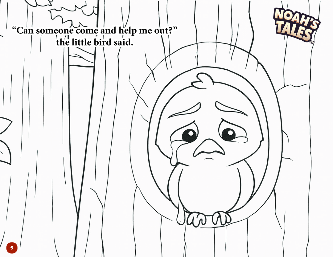 Noah’s Tales™ Ember and the Magic Whistle Coloring Book ( 58 Coloring Pages )