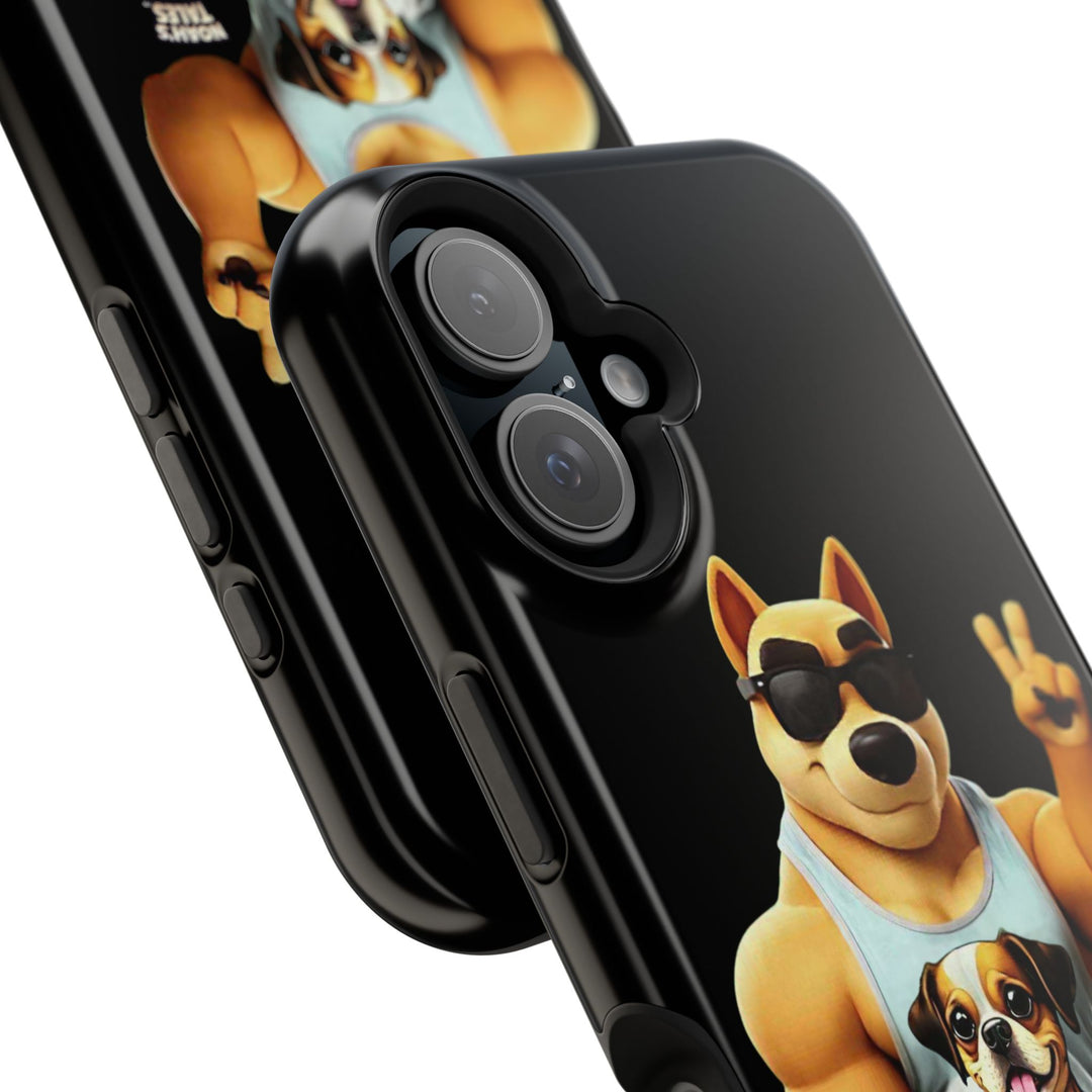 Noah’s Tales™ Ranger Magnet Phone Case Pet Lover Phone Cover Funny Phone Case Unique Gift for Dog Owners Quirky Dog Design