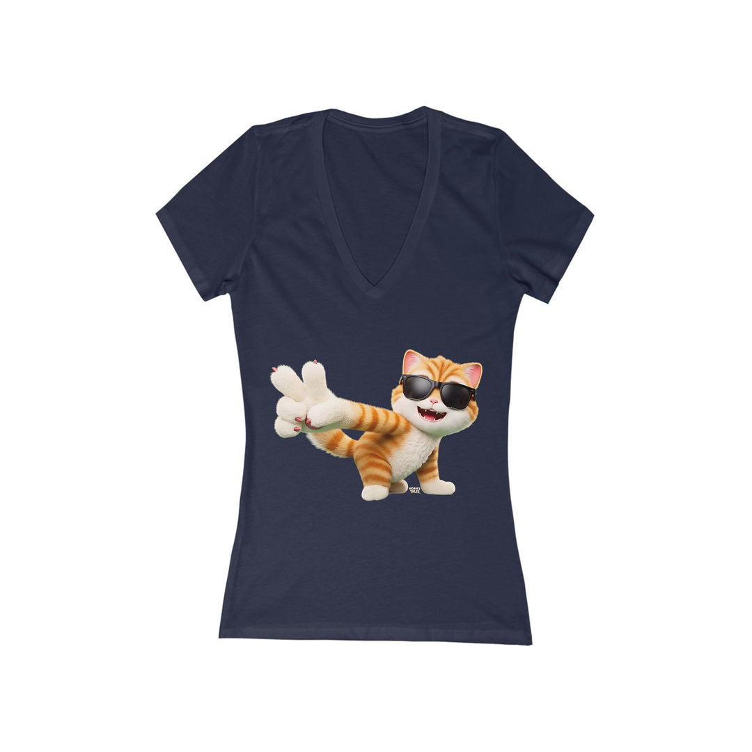 Noah’s Tales™ Cool Tommy Women's V-Neck Bella T-Shirt