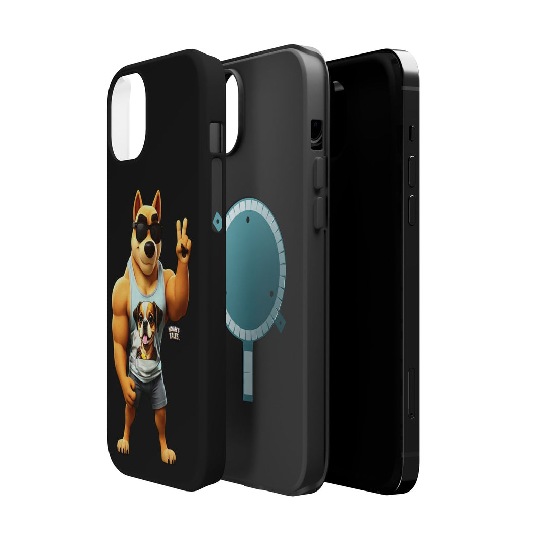 Noah’s Tales™ Ranger Magnet Phone Case Pet Lover Phone Cover Funny Phone Case Unique Gift for Dog Owners Quirky Dog Design