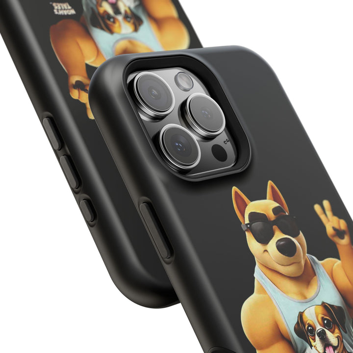 Noah’s Tales™ Ranger Magnet Phone Case Pet Lover Phone Cover Funny Phone Case Unique Gift for Dog Owners Quirky Dog Design