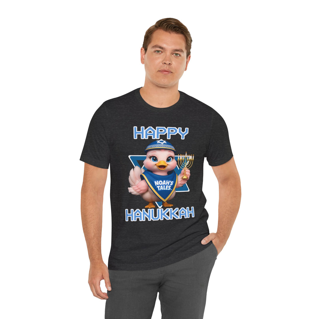 Noah’s Tales™ Happy Hanukkah Luna Men's Bella T-Shirt