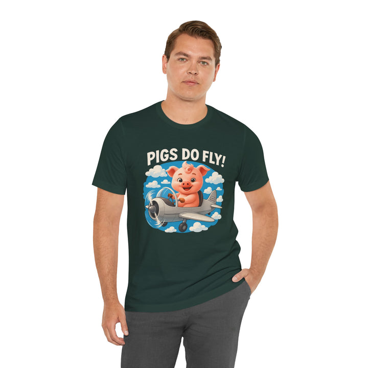 Noah’s Tales™ Pigs Do Fly Men Bella T-Shirt