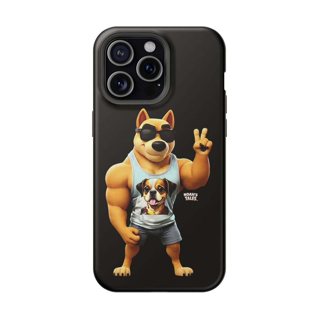 Noah’s Tales™ Ranger Magnet Phone Case Pet Lover Phone Cover Funny Phone Case Unique Gift for Dog Owners Quirky Dog Design