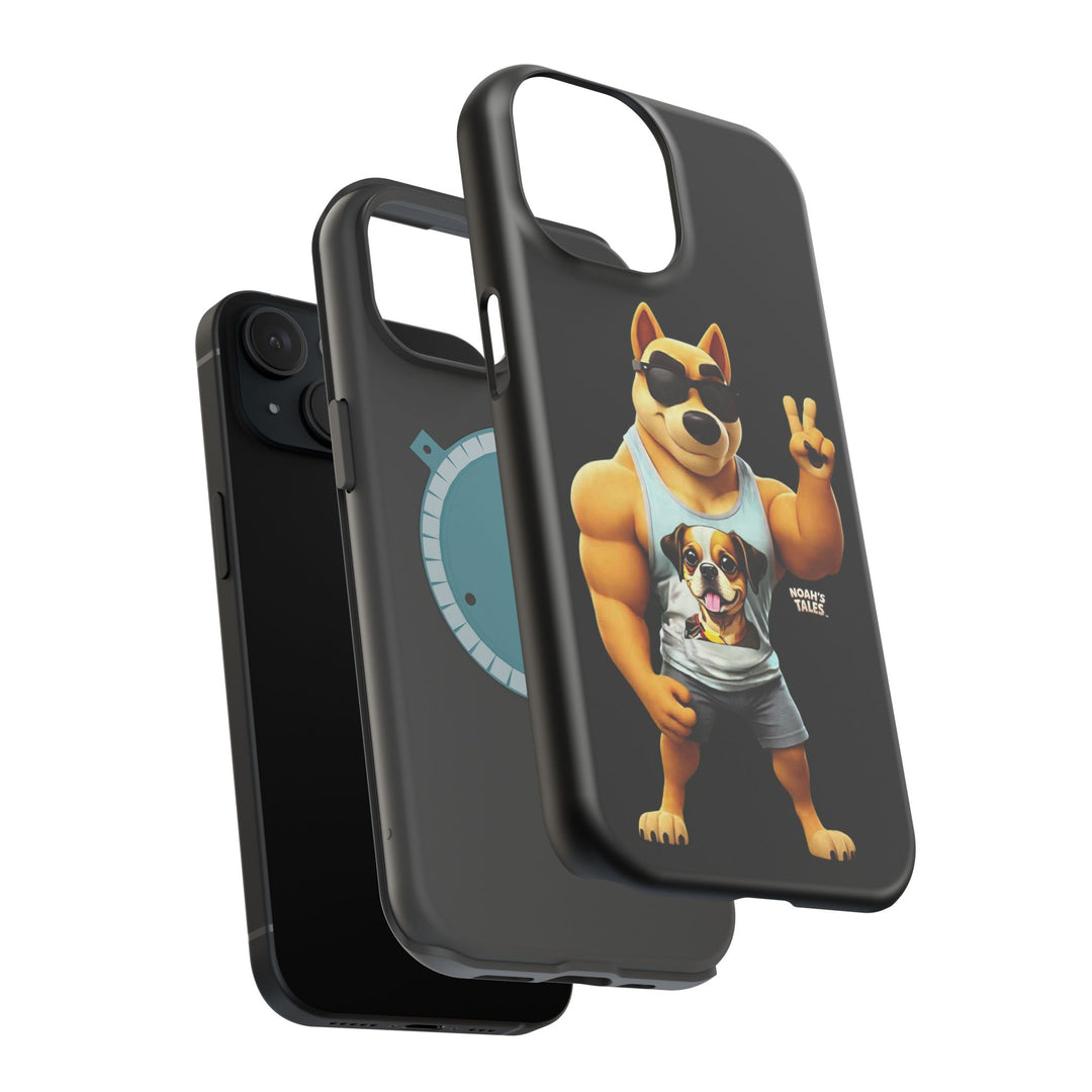 Noah’s Tales™ Ranger Magnet Phone Case Pet Lover Phone Cover Funny Phone Case Unique Gift for Dog Owners Quirky Dog Design