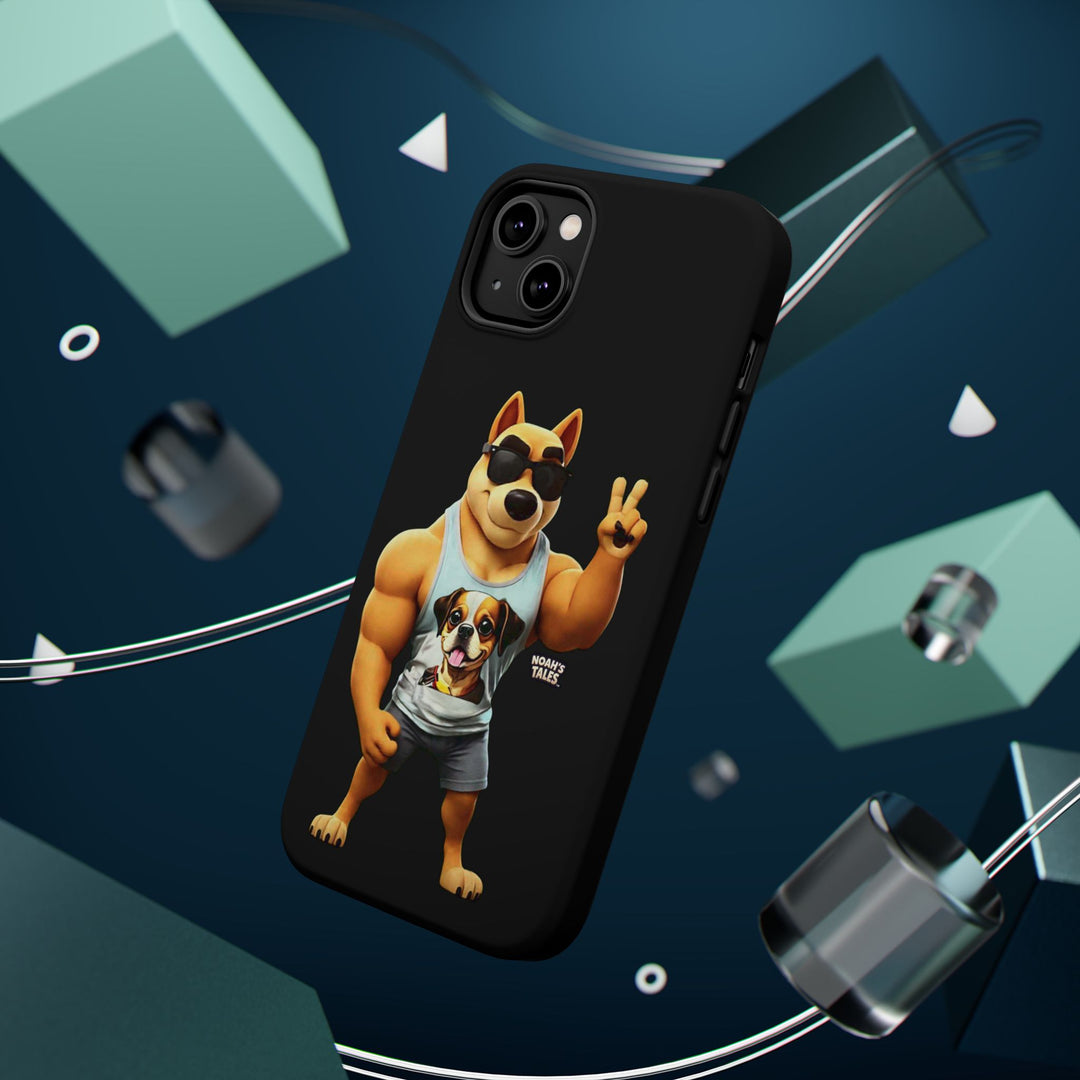 Noah’s Tales™ Ranger Magnet Phone Case Pet Lover Phone Cover Funny Phone Case Unique Gift for Dog Owners Quirky Dog Design