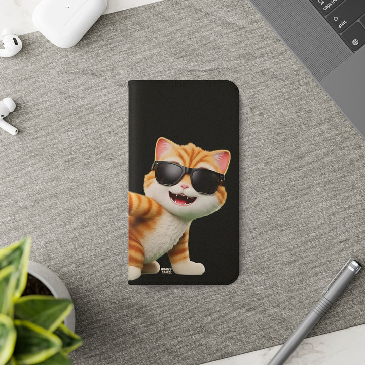 Noah’s Tales™ Tommy Flip Case Cartoon Phone Cover Pet Lover Gift Trendy Smartphone Wallet Animal Print Case