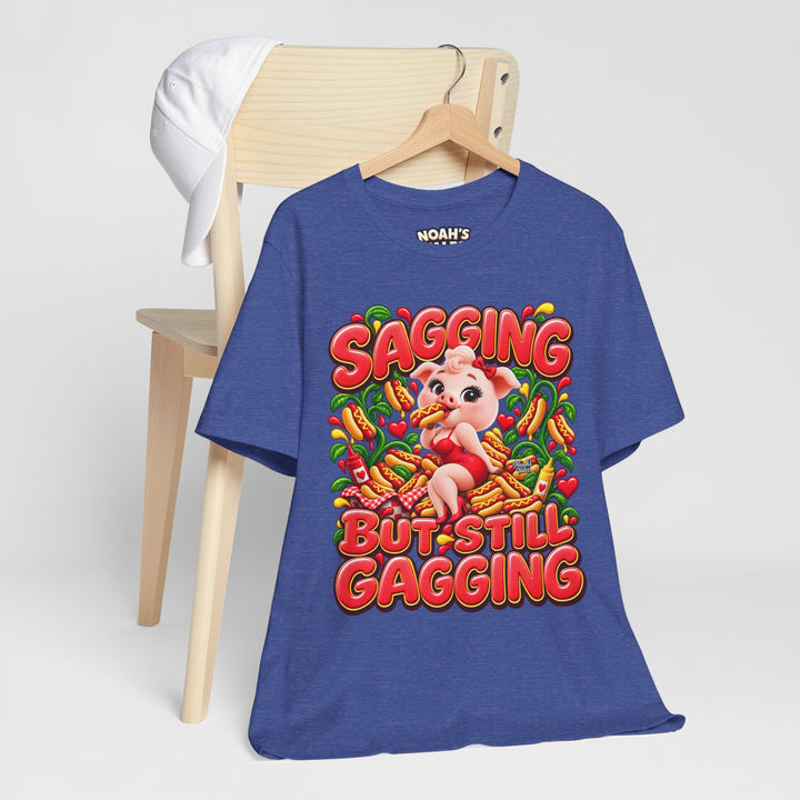 Noah’s Tales™ Sagging But Still Gagging | Pip Girlfriend Women's Bella T-Shirt