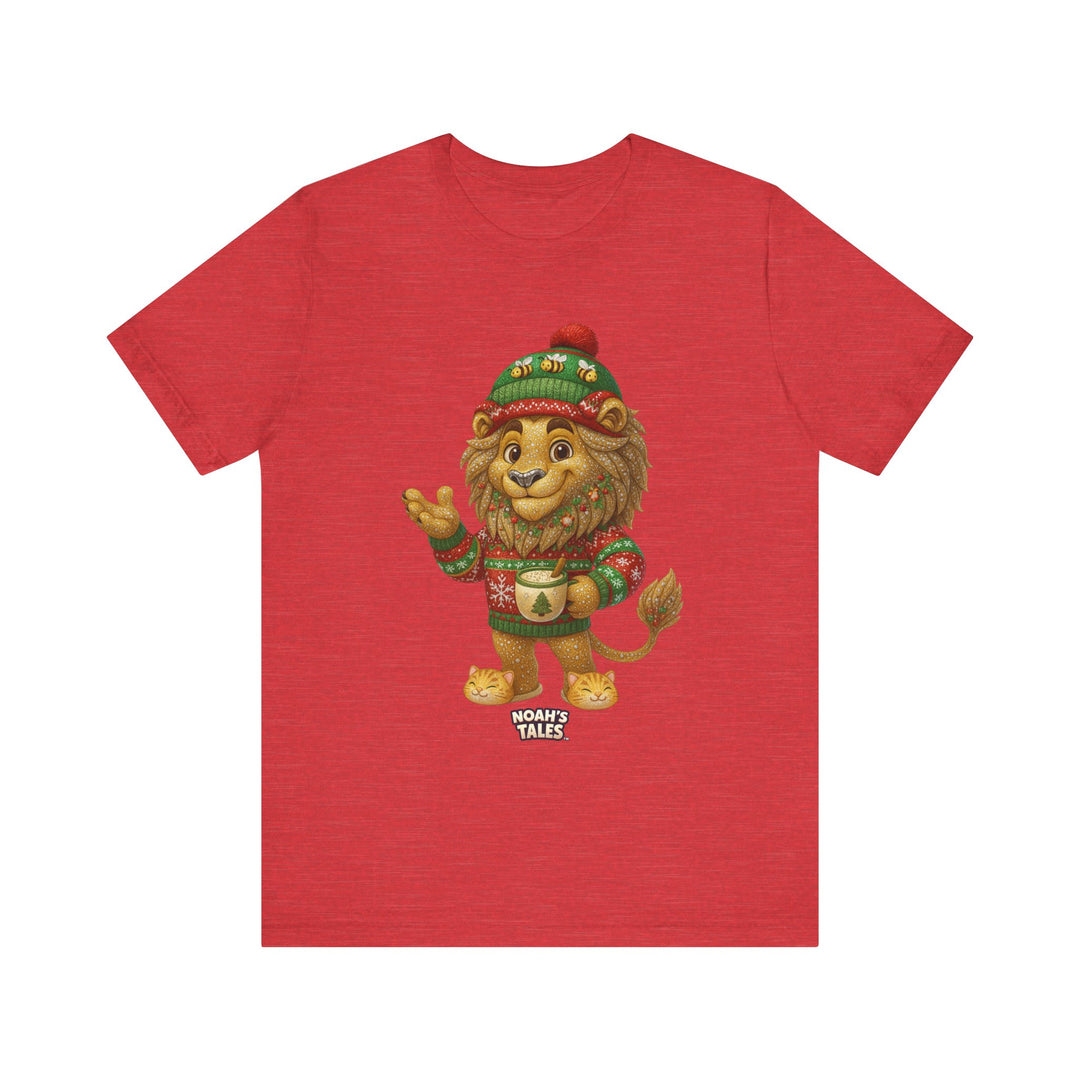 Noah’s Tales™ Christmas Leo Men's Bella T-Shirt