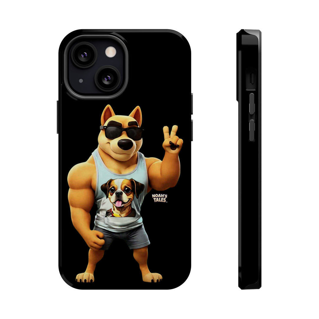 Noah’s Tales™ Ranger Magnet Phone Case Pet Lover Phone Cover Funny Phone Case Unique Gift for Dog Owners Quirky Dog Design