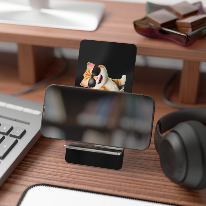 Noah’s Tales™ Tommy Phone Stand - Cute Cat Design Desk Organizer Smartphone Holder Gift for Cat Lovers Home Office Decor Pet Lover's Accessory