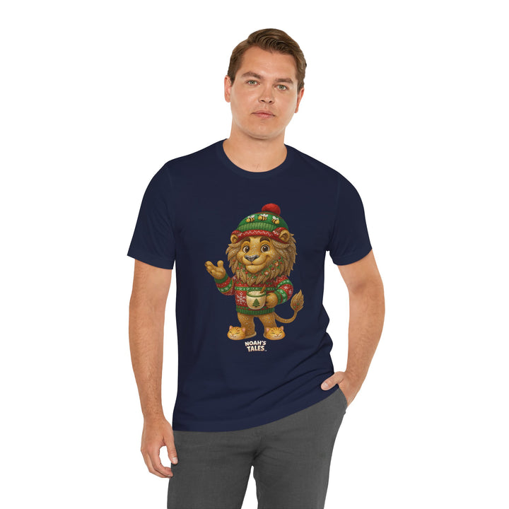 Noah’s Tales™ Christmas Leo Men's Bella T-Shirt