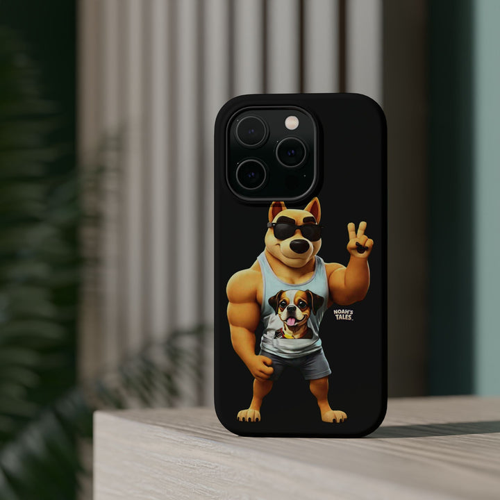 Noah’s Tales™ Ranger Magnet Phone Case Pet Lover Phone Cover Funny Phone Case Unique Gift for Dog Owners Quirky Dog Design
