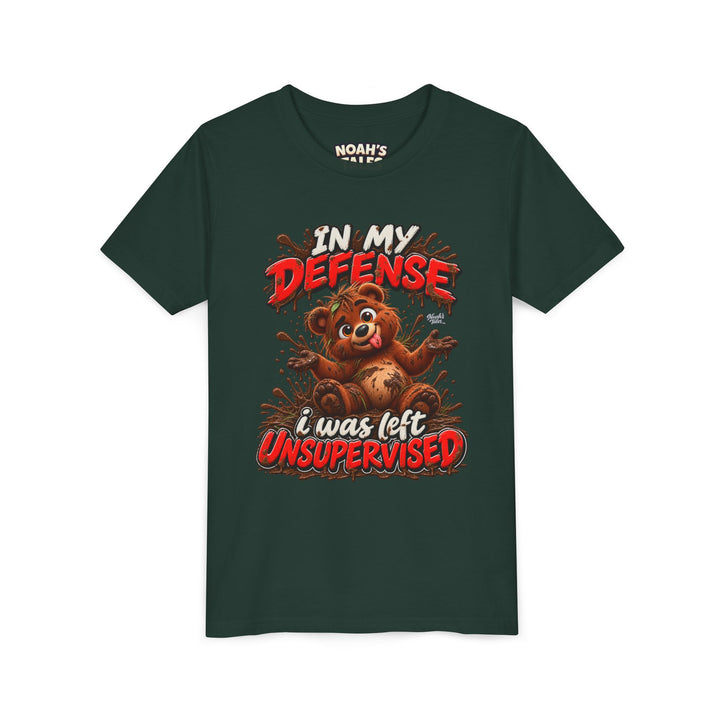 Noah’s Tales™ In My Defense I Was Left Unsupervised | Baxter Girl's Bella T-Shirt