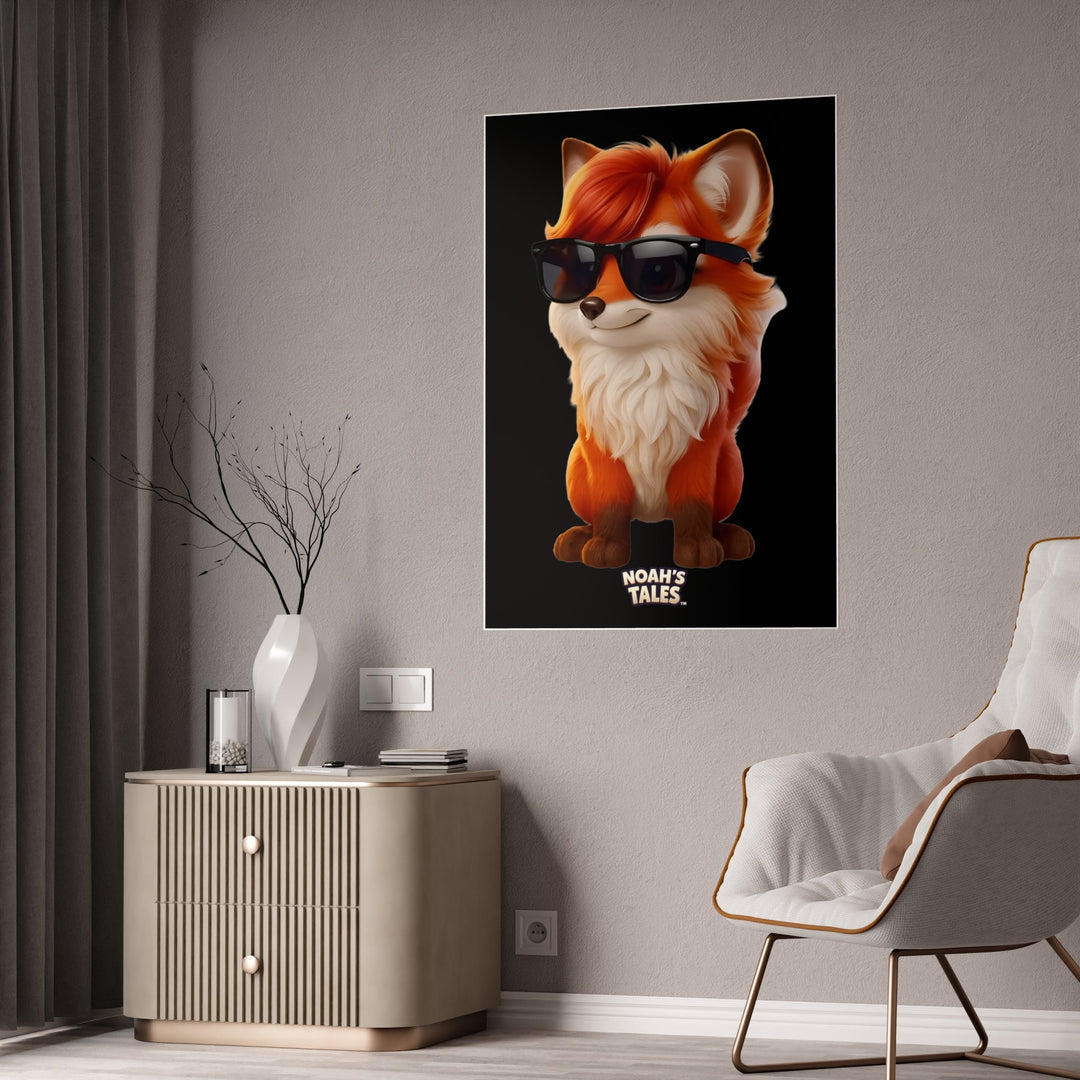 Noah’s Tales™ Ember Poster Fox Art Print Home Decor Kids Room Wall Art Gift for Animal Lovers