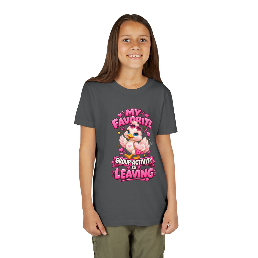 Noah’s Tales™ My Favorite Group Activity Is Leaving | Luna Girl's Bella T-Shirt