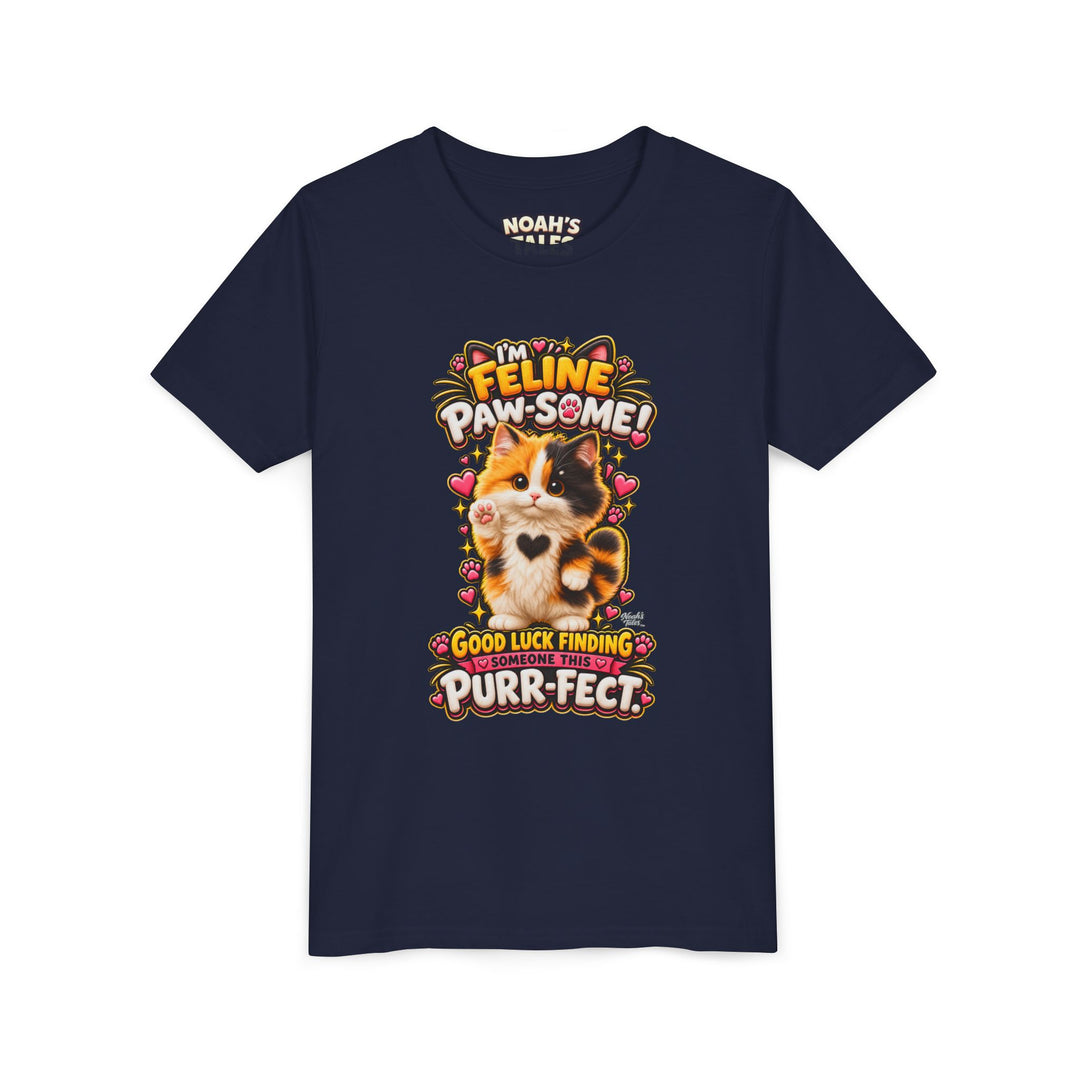 Noah’s Tales™ I’m Feline Paw-Some | Tommy Girl's Bella T-Shirt