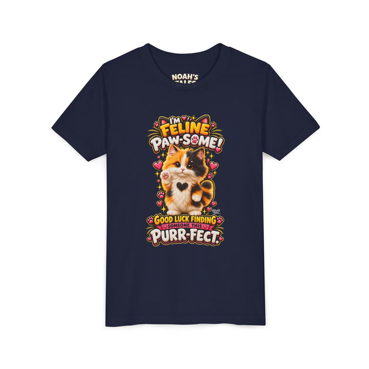 Noah’s Tales™ I’m Feline Paw-Some | Tommy Girl's Bella T-Shirt