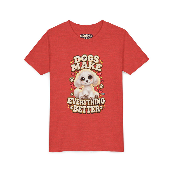 Noah’s Tales™ Dogs Make Everything Better | Coco Girl's Bella T-Shirt
