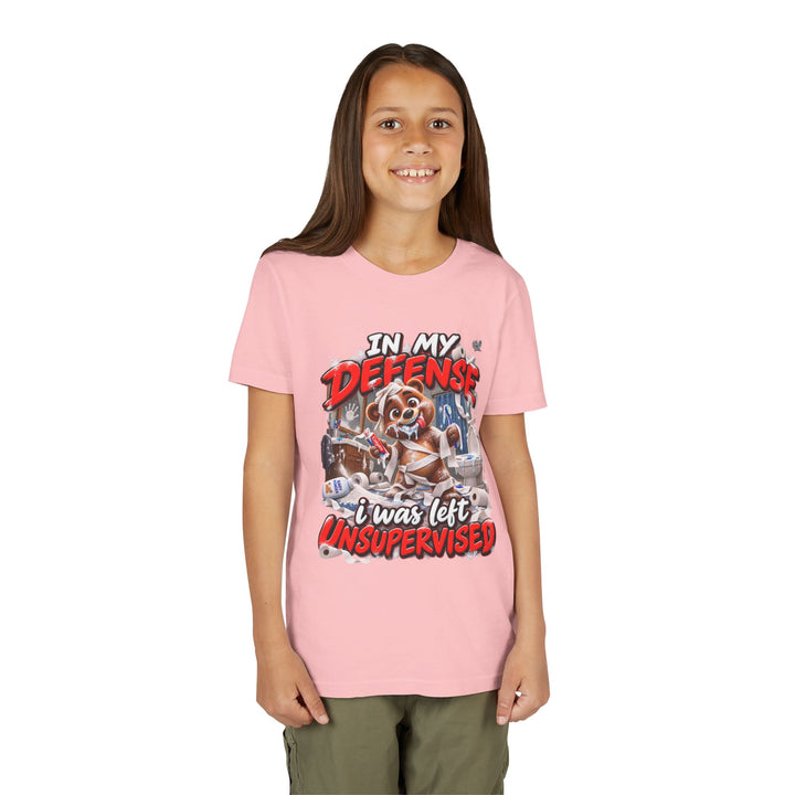 Noah’s Tales™ In My Defense I Was Left Unsupervised | Baxter Girl's Bella T-Shirt