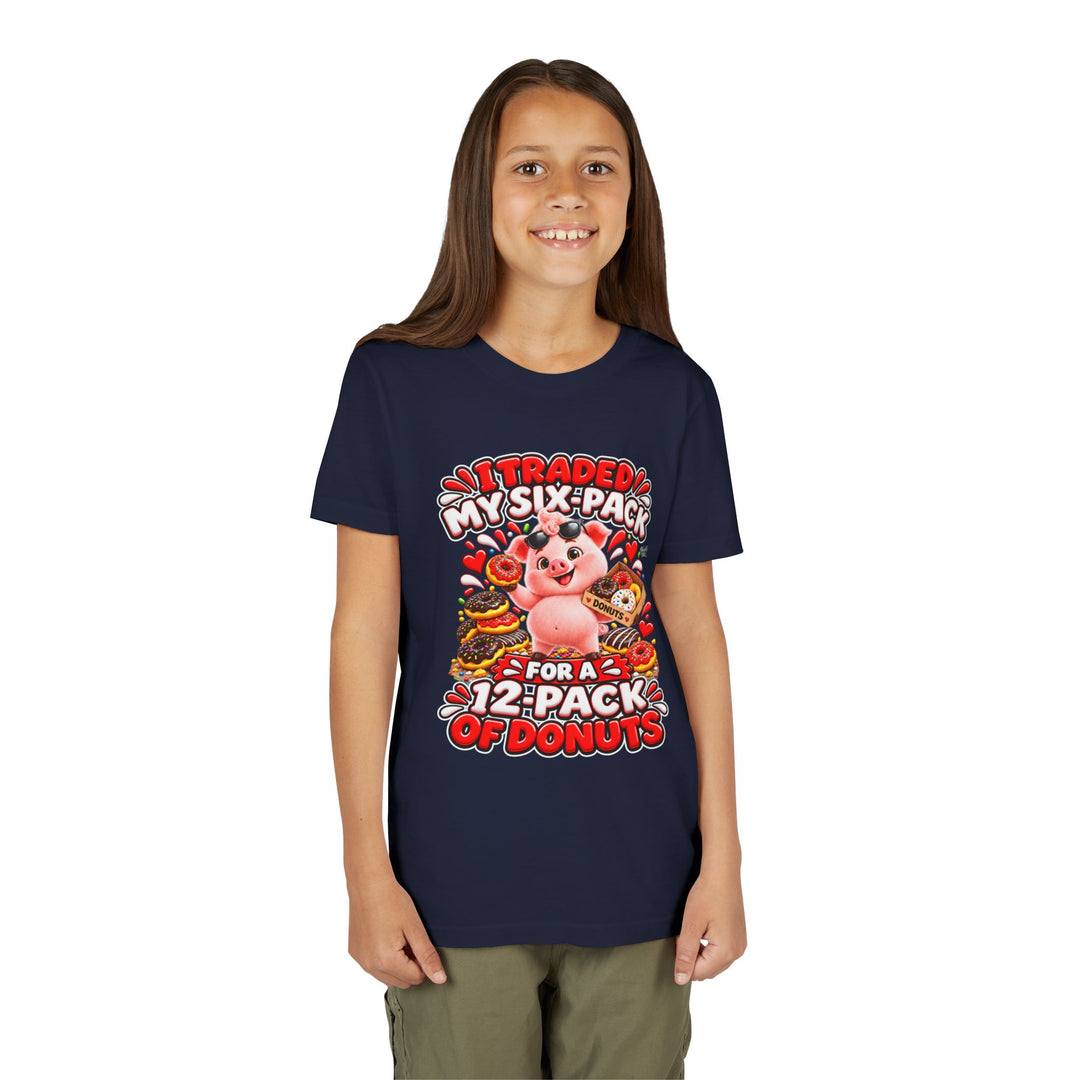 Noah’s Tales™ I Traded My Six-Pack For A 12-Pack Of Donuts | Pip Girl's Bella T-Shirt