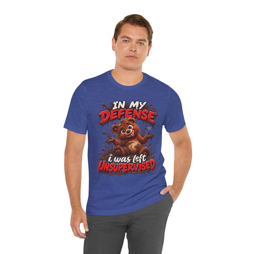 Noah’s Tales™ In My Defense I Was Left Unsupervised | Baxter Men's T-Shirt