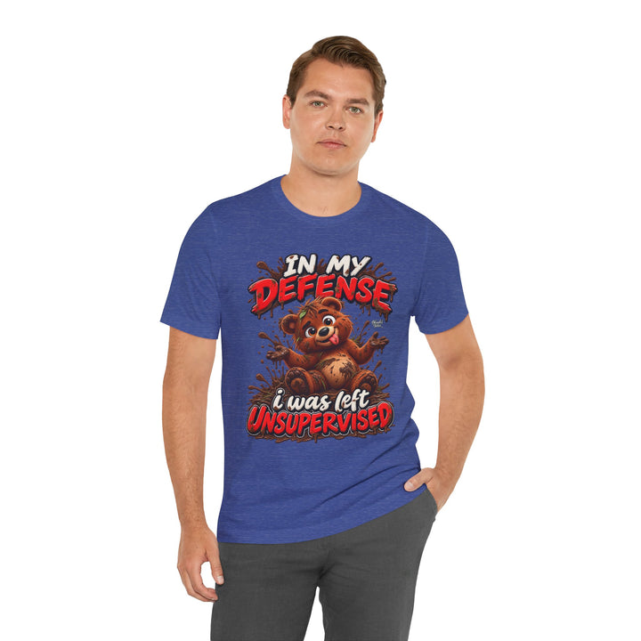 Noah’s Tales™ In My Defense I Was Left Unsupervised | Baxter Men's T-Shirt