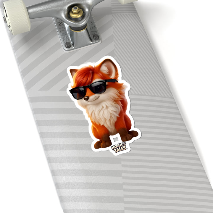 Noah’s Tales™ Cool Fox Kiss-Cut Stickers for Laptops Hydro Flasks & Journals - Fun Animal Decor for Kids & Adults