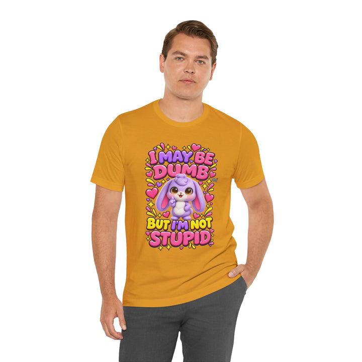 Noah’s Tales™ I May Be Dumb But I’m Not Stupid | Lilac Men's T-Shirt