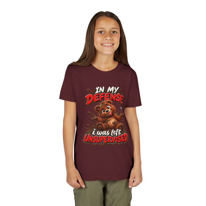 Noah’s Tales™ In My Defense I Was Left Unsupervised | Baxter Girl's Bella T-Shirt