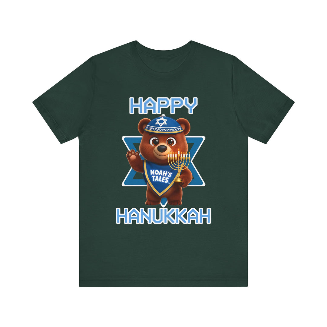 Noah’s Tales™ Happy Hanukkah Bear Women's T-Shirt