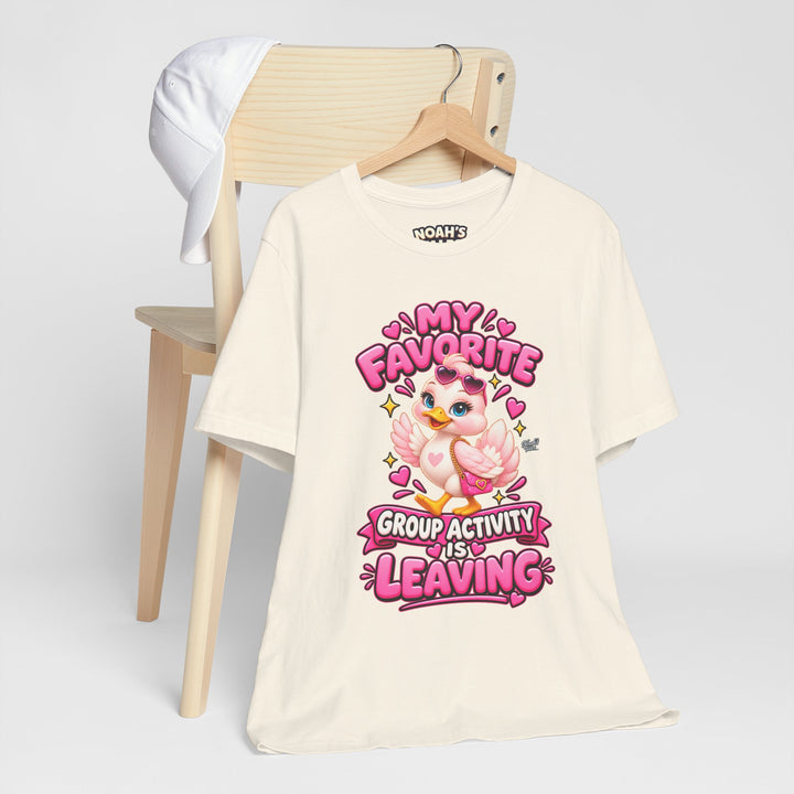 Noah’s Tales™ My Favorite Group Activity Is Leaving | Luna Women's Bella T-Shirt