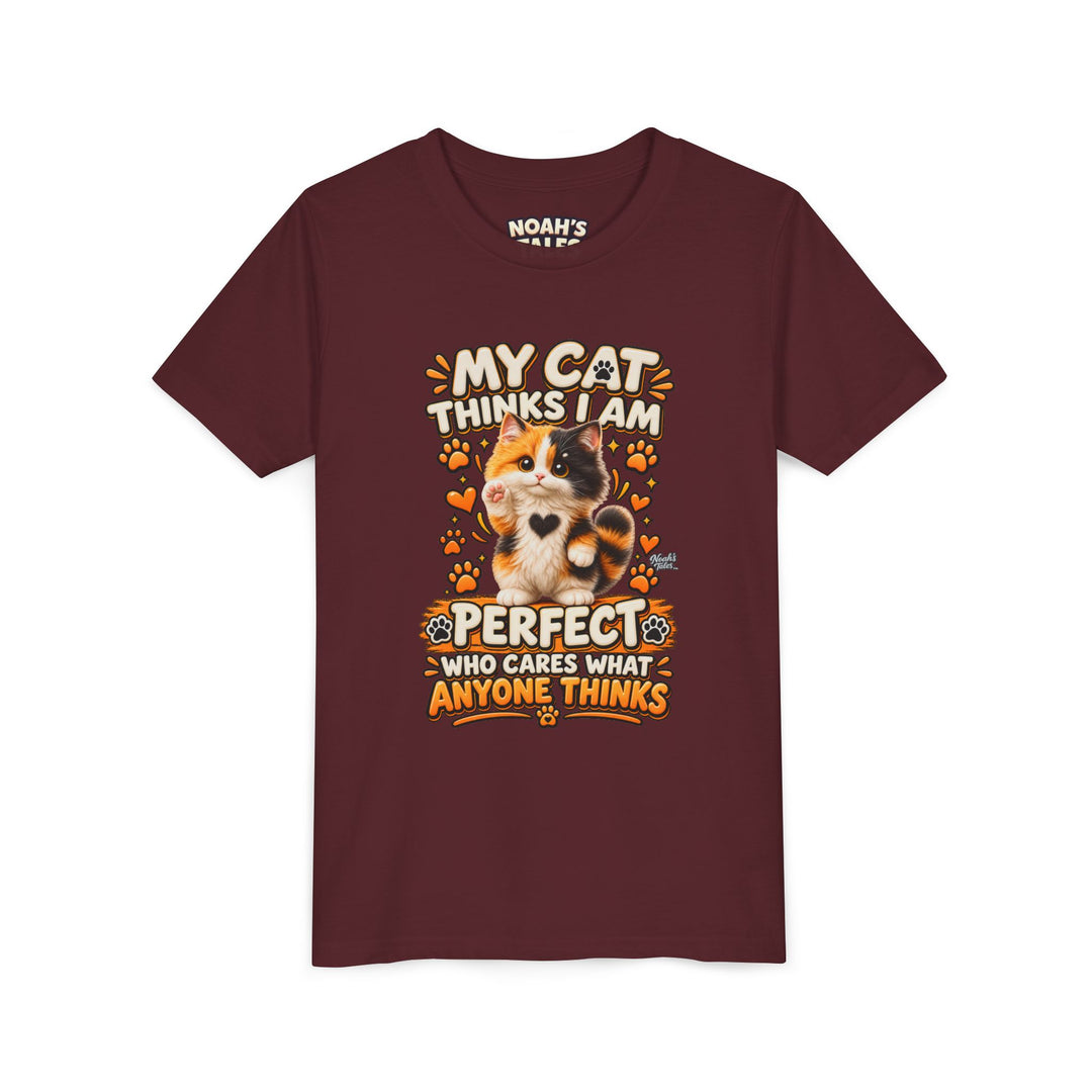 Noah’s Tales™ My Cat Thinks I Am Perfect | Tommy Girl's Bella T-Shirt