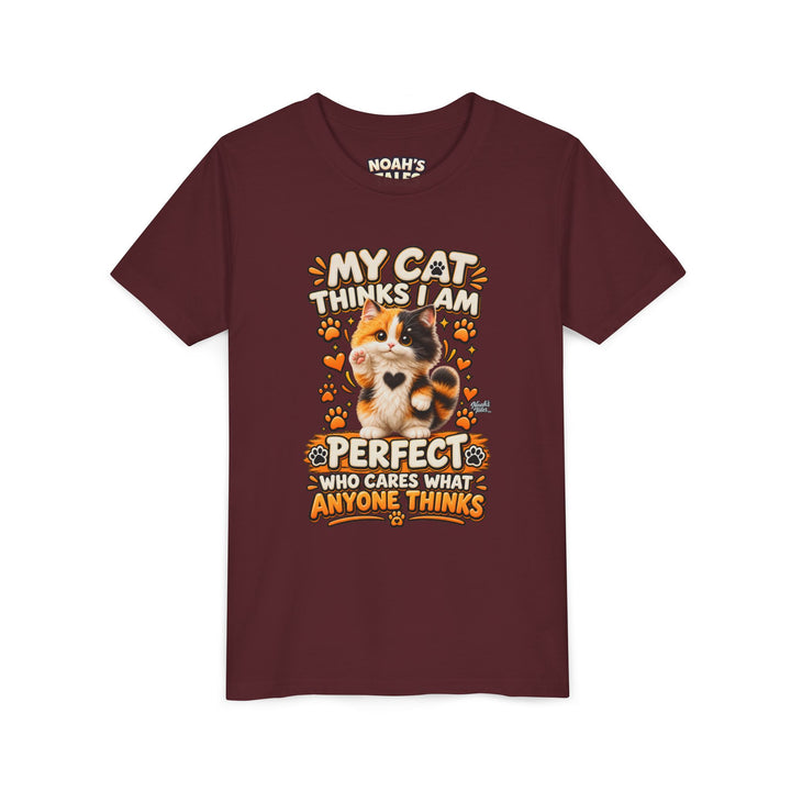 Noah’s Tales™ My Cat Thinks I Am Perfect | Tommy Girl's Bella T-Shirt