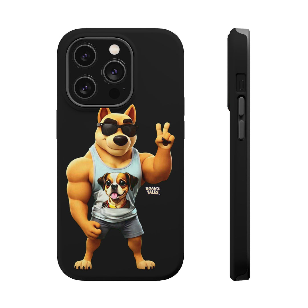 Noah’s Tales™ Ranger Magnet Phone Case Pet Lover Phone Cover Funny Phone Case Unique Gift for Dog Owners Quirky Dog Design