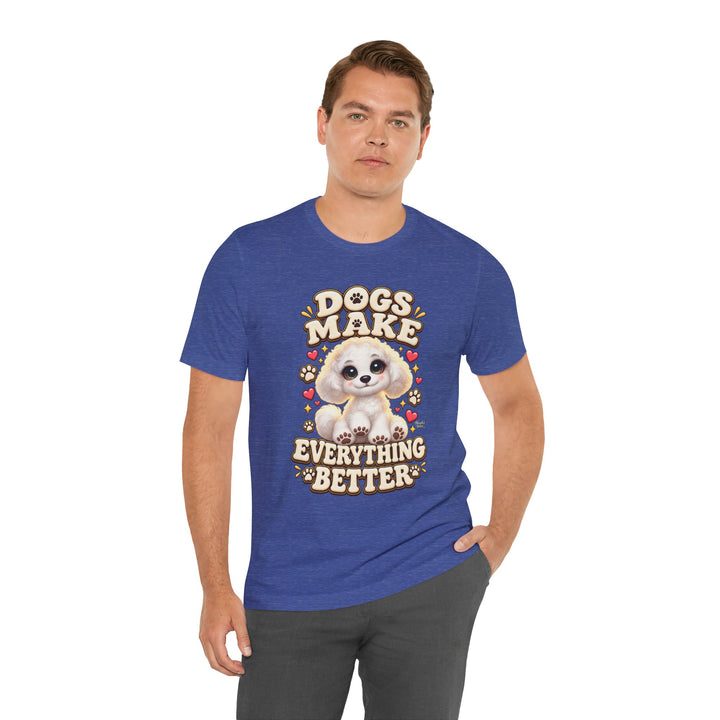 Noah’s Tales™ Dogs Make Everything Better | Coco Men's T-Shirt