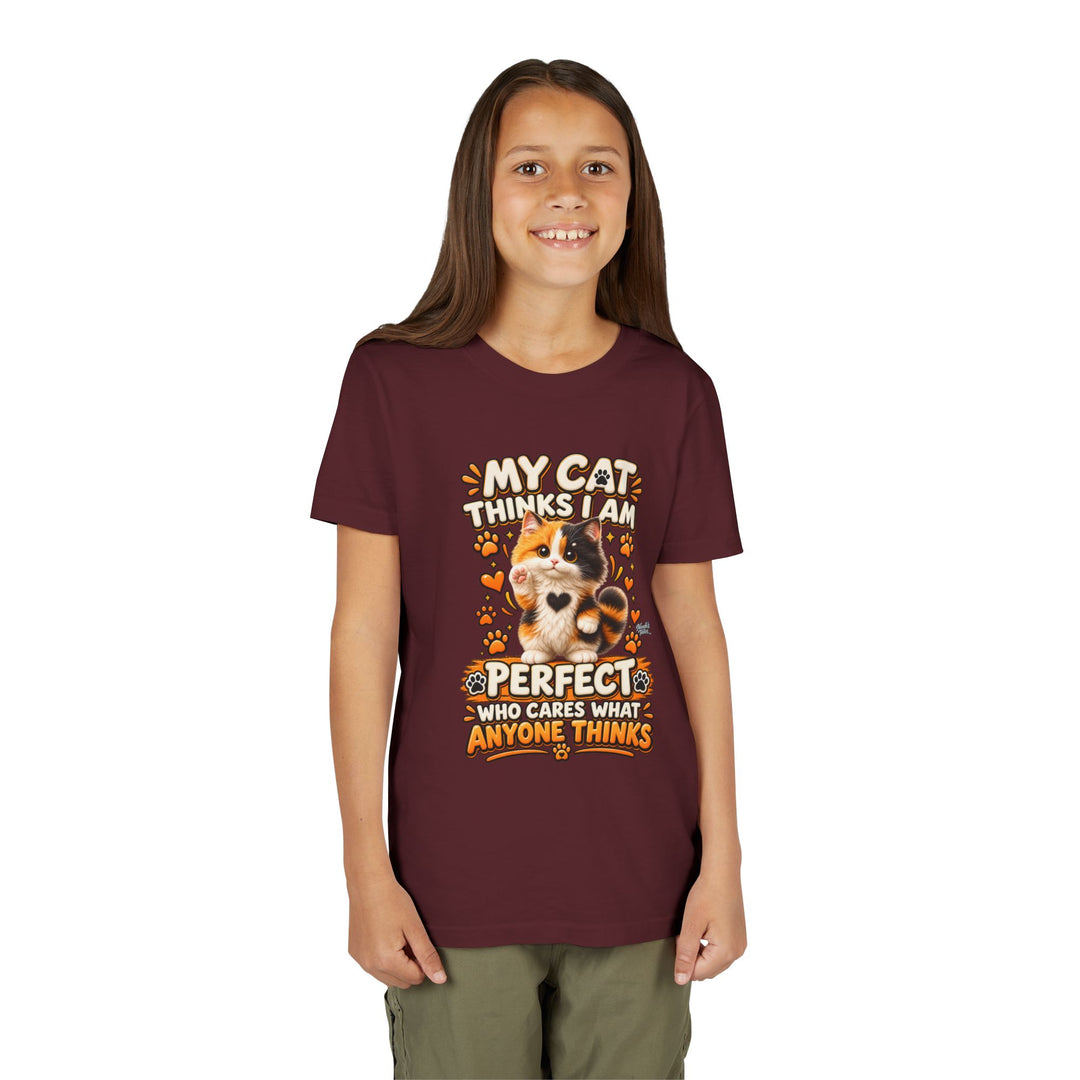 Noah’s Tales™ My Cat Thinks I Am Perfect | Tommy Girl's Bella T-Shirt