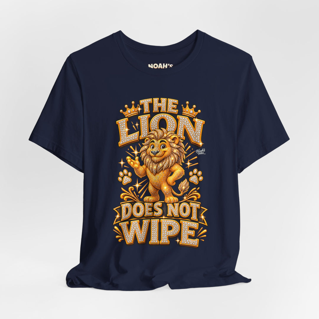 Noah’s Tales™ The Lion Does Not Wipe | Leo Men's T-Shirt