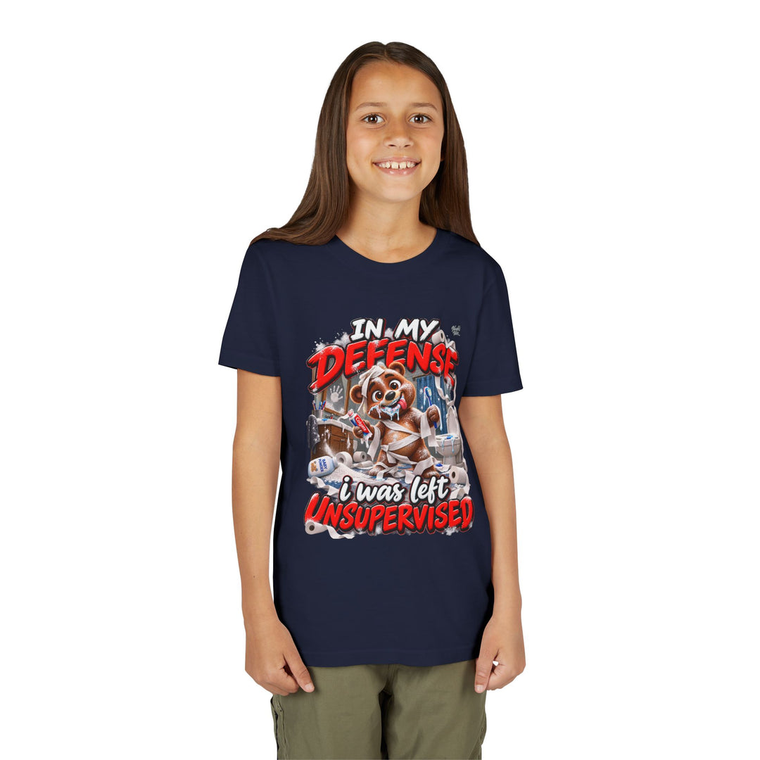 Noah’s Tales™ In My Defense I Was Left Unsupervised | Baxter Girl's Bella T-Shirt